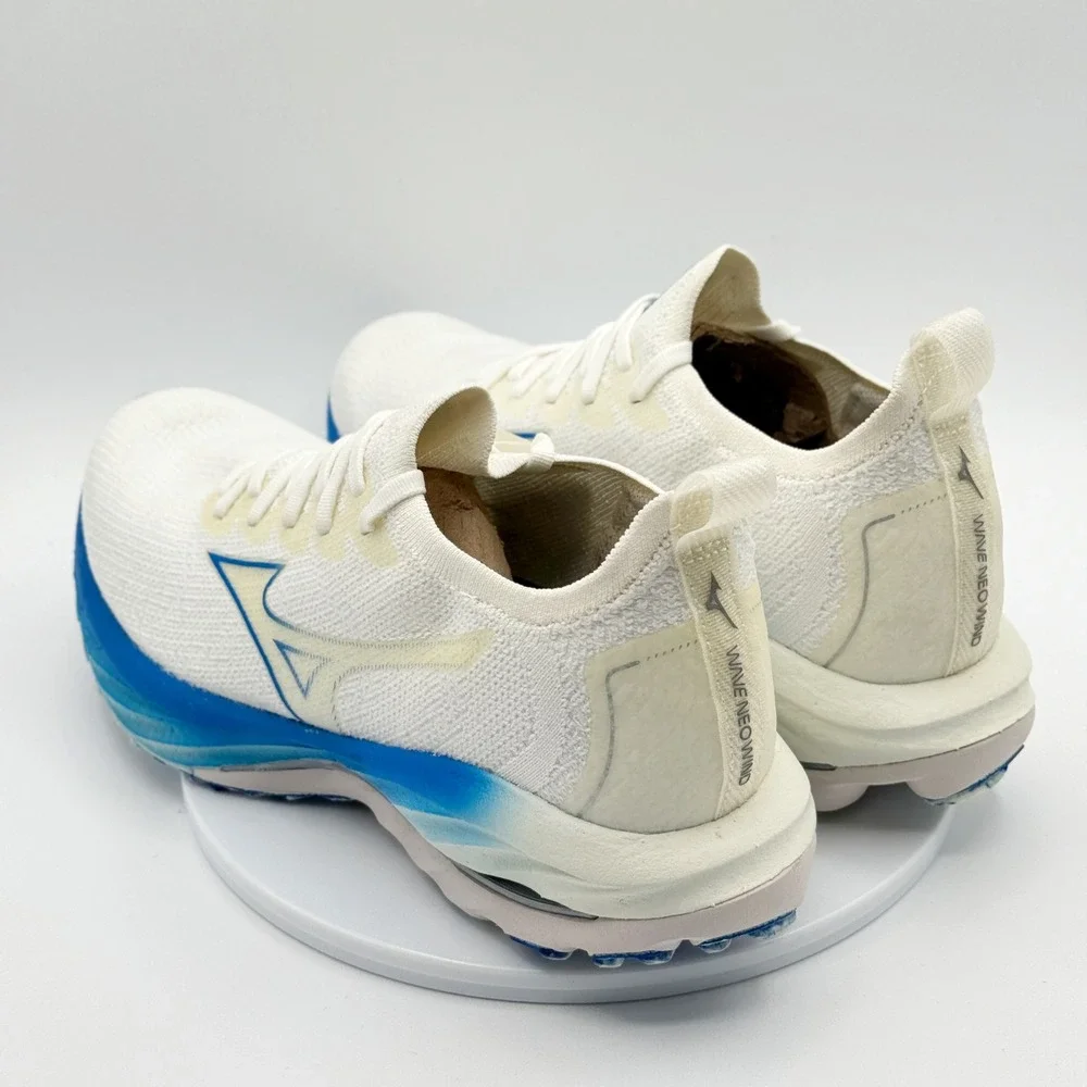 Mizuno Wave Neo Wind Running Shoes Womens 9.5 White Blue J1GD227821 Sneakers - Picture 7 of 12